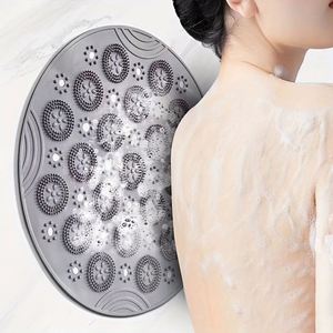 Hot Selling Luxury Anti-Slip Circular Shower Mat with Back Suction Cup New Bathroom <b>Accessory</b> for Trade Bath <b>Toilet</b> Supplies - Product Image 4