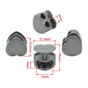 Personalizzabile in lega di zinco con fibbia a cuore con chiusura a cordoni per scarpe - Product Image 1