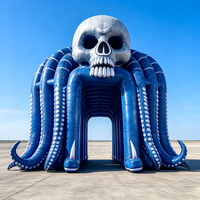 Arche gonflable personnalisée pour Halloween, tente tunnel décorative pour festival, entrée d'événement festif, arche gonflée pour accessoire de scène