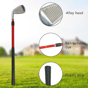 Entrenador de Swing de golf, palos de hierro telescópicos ajustables para adultos, principiantes, niños, aleación de zinc, negro, rojo, azul - Product Image 3