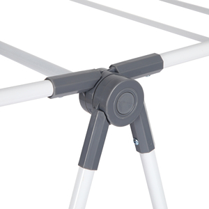 Stendino per abiti da esterno pieghevole a 2 livelli con ali regolabili in altezza asciugatrice portatile per abbigliamento e asciugamani - Product Image 4