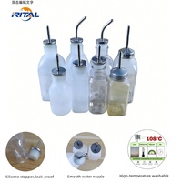 Bouteille d'eau en plastique pour animaux, résistante aux hautes températures, en PP, pour cages d'élevage en laboratoire