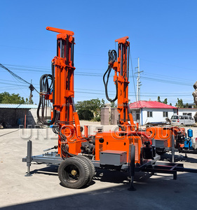 UNIQUE prix d'usine haute performance 150m type de roue plate-forme de forage de puits d'eau à moteur diesel avec mèche en alliage et opération facile - Product Image 6