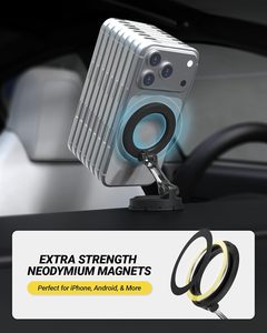 Support de téléphone portable magnétique pliable et compact pour voiture - Product Image 3