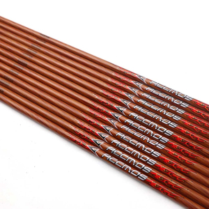 ACCMOS Asta per Frecce in Carbonio con Rivestimento in <span class=keywords><strong>Legno</strong></span>, 33 Pollici, ID 6.2mm, <span class=keywords><strong>Spine</strong></span> 400-700, per Tiro con Arco Compound e Ricurvo - Product Image 3