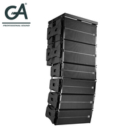 Altavoz profesional pasivo doble de 10 pulgadas, equipo de sonido para concierto, cruzada, Stadium
