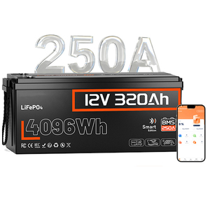 Paket Baterai Lithium 12V 320Ah Dengan BMS 200A Dapat Diisi Ulang untuk Kereta Golf, Berkemah, Perahu Pancing - Product Image 1