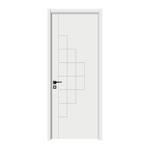 Puerta Interior Moderna de PVC y Madera <span class=keywords><strong>Formica</strong></span> con Imprimación Blanca para Uso Doméstico - Product Image 2