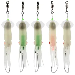 LED squid bait acqua di mare pesca a traina flash deep water drop light Mahi tonno Marlin vele Wahoo Electronic soft polpo esche calamari