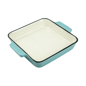 <span class=keywords><strong>Teglia</strong></span> da Forno Rettangolare Ecologica 22CM, Mini <span class=keywords><strong>Teglia</strong></span> in Ghisa Smaltata per Pane - Product Image 2