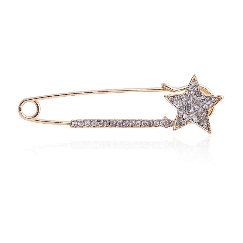 Luxury Baroque rhinestone safety pin shorts