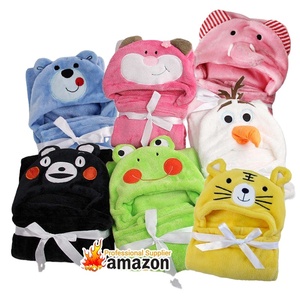 Vendita Diretta del Produttore: <span class=keywords><strong>Mantello</strong></span> con Cappuccio a Forma di Animale, Morbido e Adorabile Asciugamano con Cappuccio per Bambini - Product Image 2