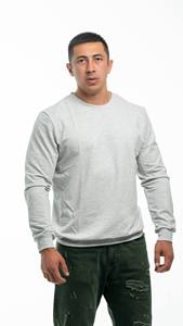 T-shirt décontracté à manches longues pour homme, col rond, en mélange de coton chaud et respirant, extensible, pour le sport, production en gros OEM ODM - Product Image 5