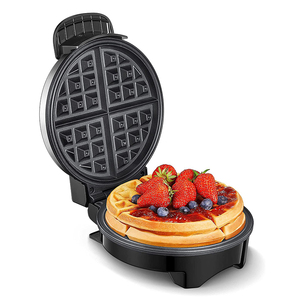 Máquina eléctrica para hacer gofres <span class=keywords><strong>de</strong></span> acero inoxidable, plancha para gofres belgas con Dial <span class=keywords><strong>de</strong></span> temperatura ajustable, placas antiadherentes - Product Image 1