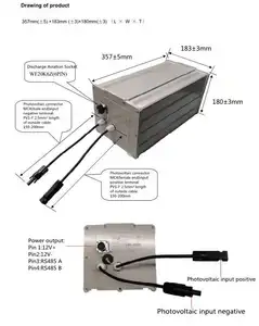 Bateria de ferro de lítio recarregável, sistema de energia solar 100ah lifepo4, bateria de 12.8v, íon de lítio
