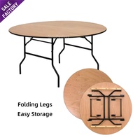 Tables pliantes d'extérieur sur mesure pour événements et fêtes, avec plateau en bois et pieds en métal, pour mariages et banquets