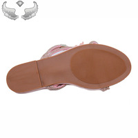 Sandales et pantoufles légères pour femmes, de haute qualité, élégantes, durables, confortables, respirantes, à semelle plate, pour l'extérieur, avec paillettes