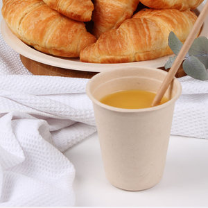 Vaso Desechable de Caña de Azúcar TM-C007 Ecológico 100% Biodegradable de 8 oz/250 ml para Cafeterías y Tiendas de Café - Product Image 3