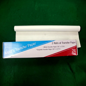DK-925, กระดาษลอกลายสำหรับศิลปิน - 2 ม้วน, 16 นิ้ว x 12 ฟุต, กระดาษลอกลายสีขาว 50 แกรม สำหรับการวาดภาพและการร่างภาพ - Product Image 1