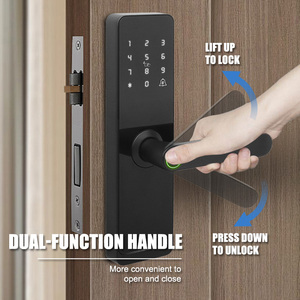 Fournisseur d'usine intérieur cerradura inteligente para puerta ttlock bleu dent contrôle d'accès porte de chambre serrure intelligente - Product Image 4
