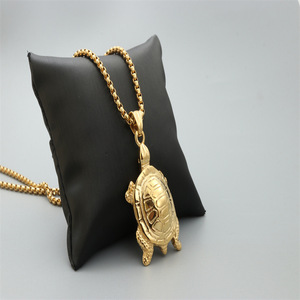 Yunnique – collier avec pendentif tortue en argent tibétain, bijoux unisexes à la mode, cadeau - Product Image 3