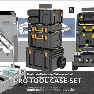 Juego de Herramientas Profesional Personalizable OEM con Carro de Transporte y Estuches de Plástico para Gestión de Equipos a Bajo Precio - Product Image 3