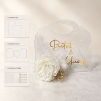 Boîte à dragées personnalisée en acrylique transparent de luxe pour mariage, Nikkah, cadeau sucré, cadeau de mariage en acrylique, chocolat personnalisé pour les invités