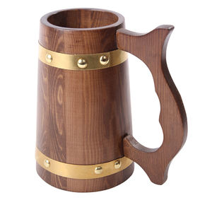 แก้วเบียร์ไม้,แก้วมักแฟชั่นเก่าสำหรับใส่<span class=keywords><strong>ชา</strong></span>เบียร์โลโก้ตามสั่ง - Product Image 6