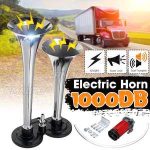 Bocina de Aire para Auto de 1000DB, Súper Fuerte, 12V, Doble Trompeta, con Compresor, para Auto, Camión, Barco, Tren, Bocina de Señalización - Product Image 6
