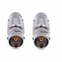 Adaptateur de connecteur SDI 75 Ohm, connecteur BNC femelle vers femelle, adaptateur coaxial à barillet 75 Ohm