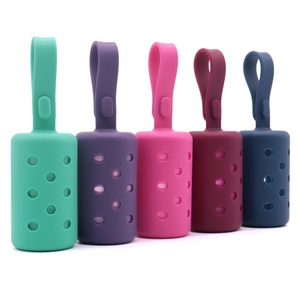 Distributeur de sacs à déjections canines en rouleau continu en silicone, portable, personnalisable en gros, directement de l'usine - Product Image 1
