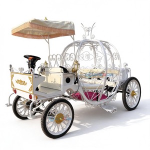 Carroza Eléctrica Blanca con Forma de Calabaza para Bodas y Eventos, Vehículo Turístico, Estilos y Colores Personalizables, Gran Venta 2026 - Product Image 5