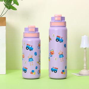 New 316 Stainless Steel Vacuum Thermos Cup Large Capacity 600ml 800ml Gradient Color Portable Handle <strong>Drinking</strong> Water <strong>Bottle</strong> - Product Image 5