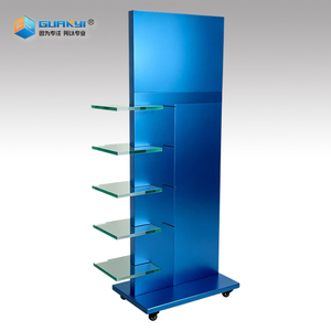 Présentoir professionnel multi-niveaux en métal pour produits événementiels avec base rotative pour salle d'exposition commerciale - Prix usine - Product Image 1
