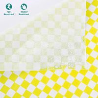 Offre Spéciale – Papier d'emballage alimentaire quadrillé 100 % pâte de bois, imperméable et coloré sur mesure, pour gâteaux, pizzas, bonbons, pains et biscuits