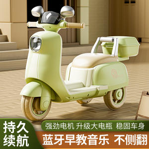 Motocyclette électrique pour enfants Scooty avec musique et histoires, connectivité Bluetooth, pour garçons et filles - Product Image 6