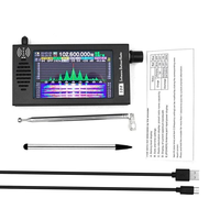 Receptor SDR con Alimentación USB, Sintonización Digital 101, Pantalla LCD, Altavoz Interno para Monitoreo de Espectro, Receptor SDR para Radioaficionados