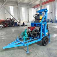 Machine de forage verticale et horizontale multifonctionnelle légère de 30 CV, 100 m, pour puits d'eau et sols