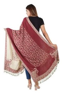 Étole en viscose tissée, douce et élégante, longue et confortable pour femme, idéale pour un usage quotidien et la superposition. - Product Image 3