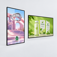 Écran LCD de publicité intérieure à montage mural de 32 43 55 pouces avec animation pour lecteur AD de magasin de détail