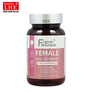 Fabricant de compléments multivitaminés pour femmes, nutraceutiques, pour l'énergie, l'immunité, soutien quotidien, 90 comprimés multivitaminés pour femmes - Product Image 1