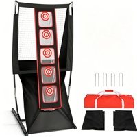 Filet de golf détachable pour l'entraînement au swing, écran d'entraînement portable pour l'extérieur, filet à balles en polyester 55x33x21 pouces