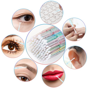 <span class=keywords><strong>Coton</strong></span>-<span class=keywords><strong>tige</strong></span> de cristal de haute qualité pour le nettoyage et le démontage de la broderie de greffage de cils Outil de soin des cils polyvalent - Product Image 1