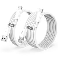 Kabel USB-A Tipe C Transmisi Stabil Pengisian Daya Super Cepat untuk Ponsel Earphone Komputer Konduktor Tembaga Murni 1M/1.5M/2M