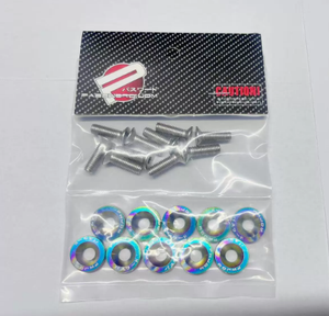 TORNASOL M6 Aluminiumschrauben 10 Stk./Packung Auto-Tuning Sechskant-Befestigungselemente Kotflügel-Unterlegscheiben Stoßstangen-Mehrfarben-Motorschrauben - Product Image 5