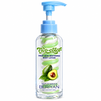Lotion corporelle bicolore aux acides de fruits, éclaircissante et hydratante, à la niacinamide et au collagène, crème corporelle éclaircissante, vente en gros OEM