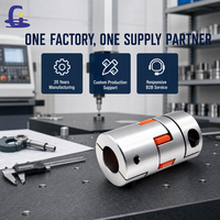 Accouplement flexible à mâchoires en aluminium à couple élevé, type à serrage, pour moteur servo CNC, moteur pas à pas et vis à billes, en stock