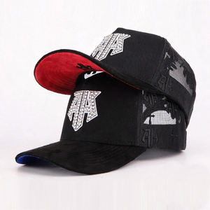 หมวกแก๊ปทรงโค้งคุณภาพสูง ตาข่ายปักลายเต็มใบ ประดับคริสตัล พร้อมปักโลโก้ตามสั่ง - Product Image 1