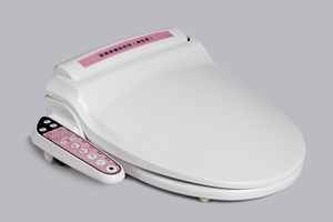 Couvercle de toilette intelligent avec nettoyage par lavement à 5 niveaux de pression réglables et séchage à l'air pour la maison - Product Image 4