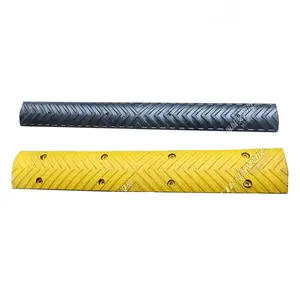 Traffic Recycled Rubber Car Speed Hump Curb Ramps Road Speed Hump